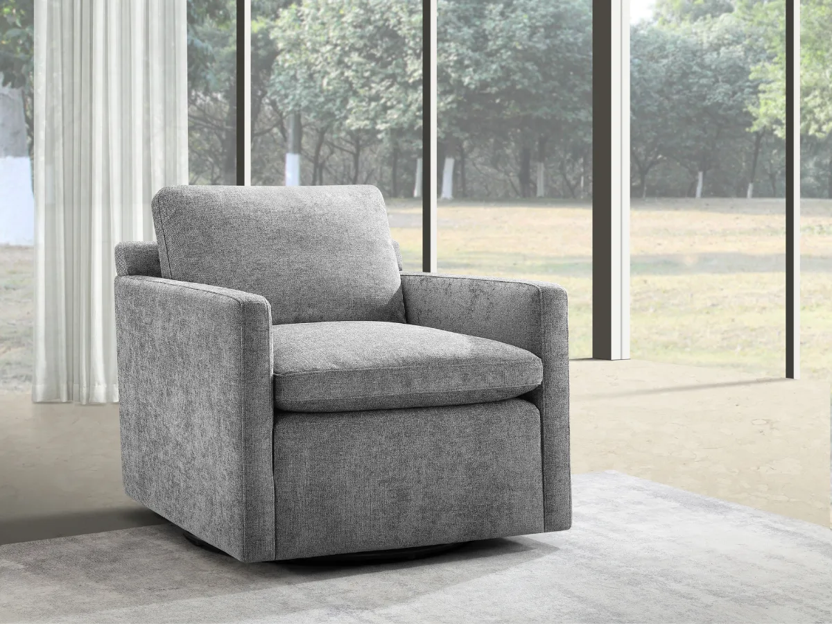 JoJo Fletcher Luxe Feather and Down Swivel Chair