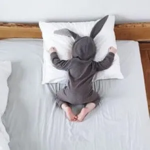 JOYHOPY Spring Autumn Rompers Cute Cartoon Rabbit I