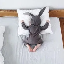 JOYHOPY Spring Autumn Rompers Cute Cartoon Rabbit I