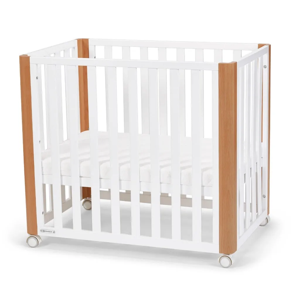 Kinderkraft Koya Wooden 4in1 Cot With Playpen Function   Mattress White