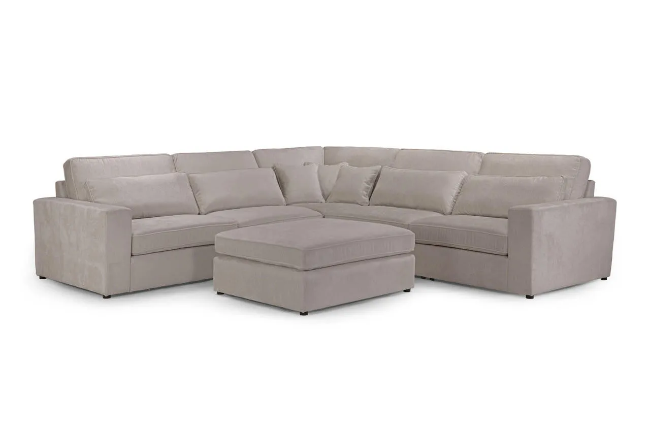 Kylie Modular Sofa - Mocha Large Corner - 308 x 308 CM