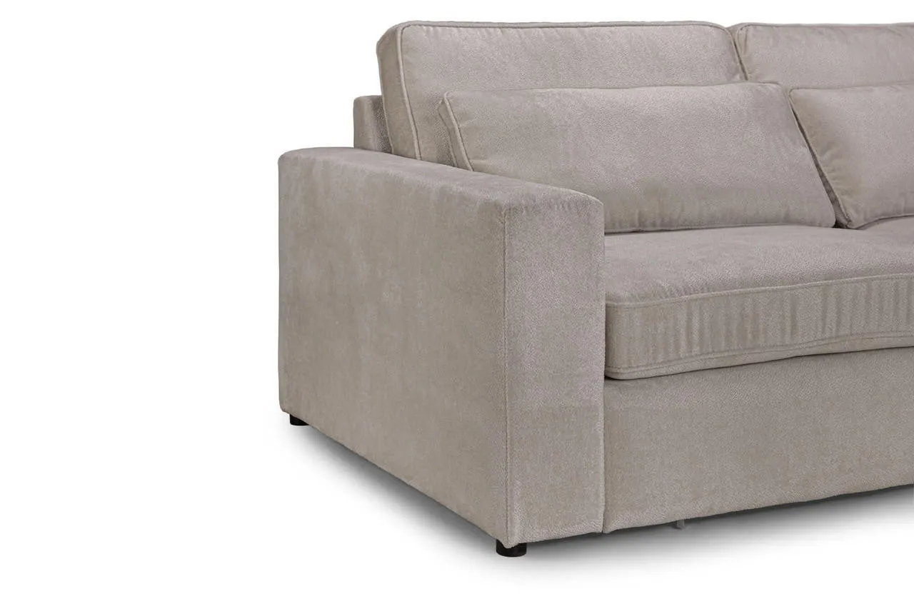 Kylie Modular Sofa - Mocha Large Corner - 308 x 308 CM