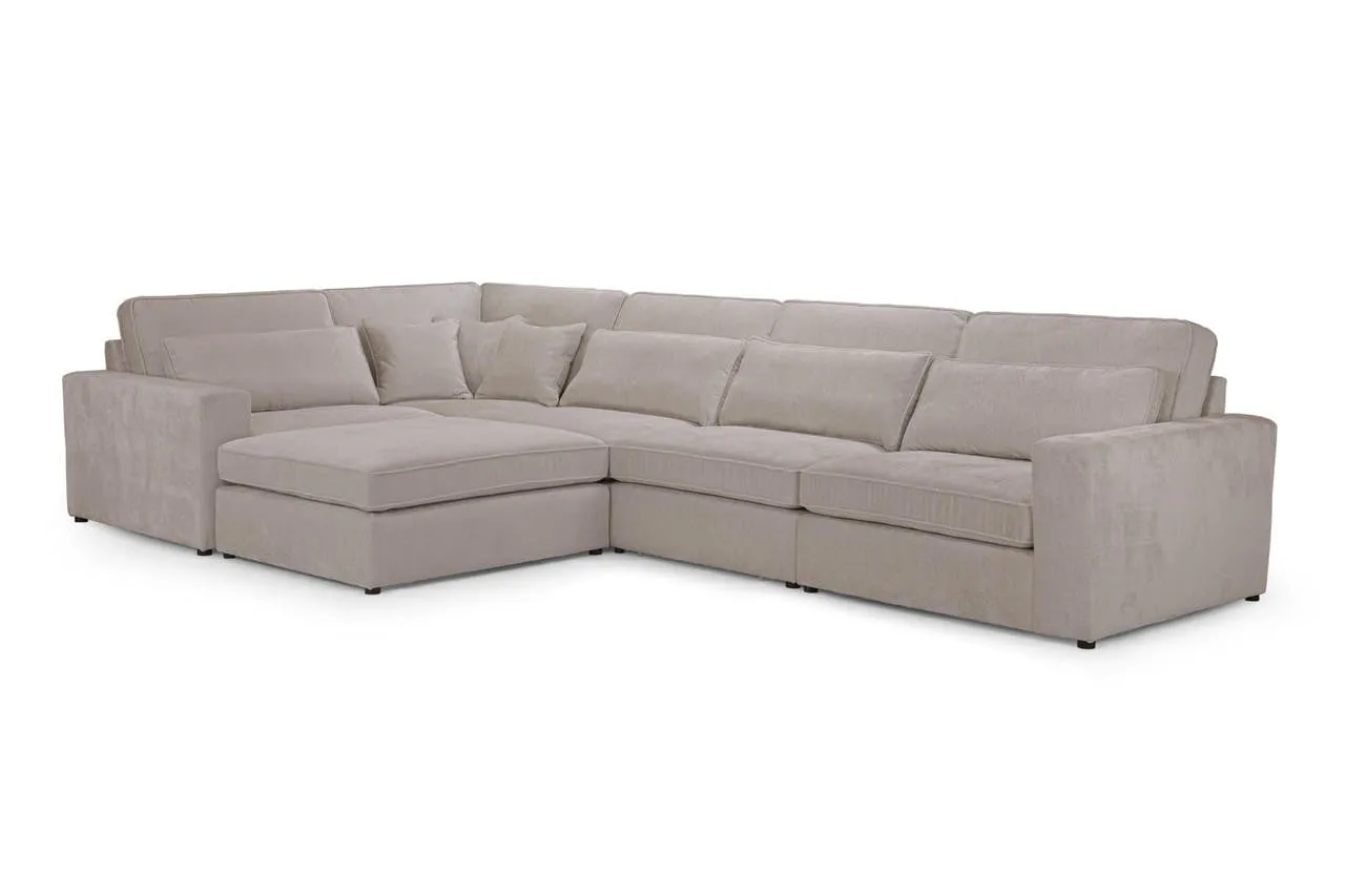 Kylie Modular Sofa - Mocha Large Corner - 308 x 308 CM
