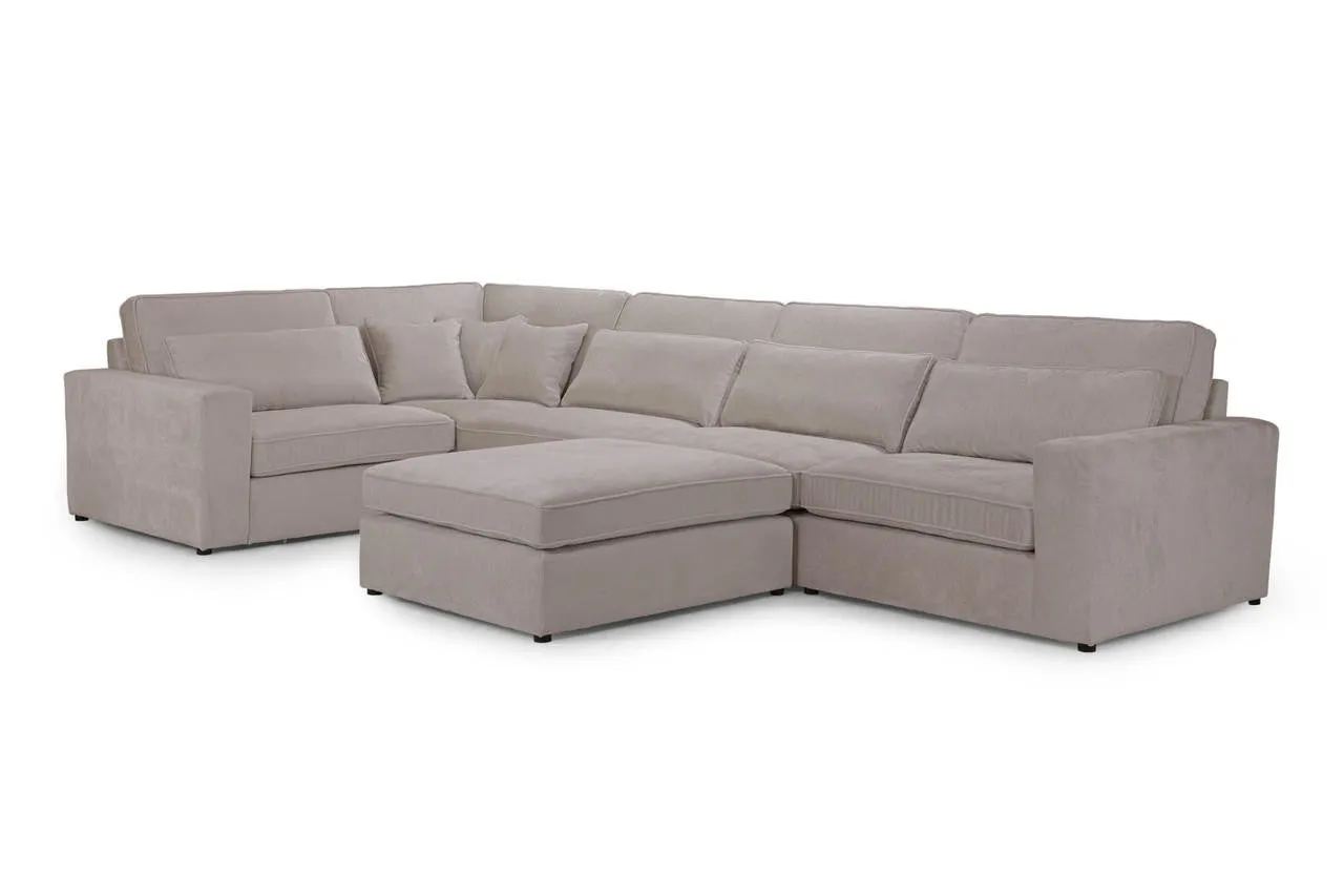 Kylie Modular Sofa - Mocha Large Corner - 308 x 308 CM