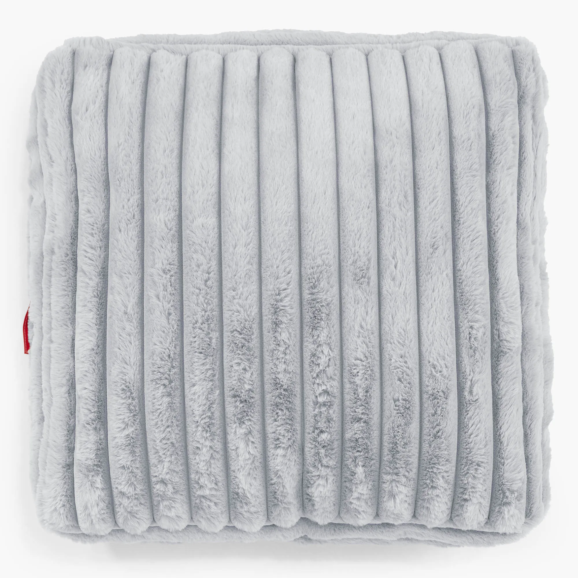 Large Floor Cushion - Ultra Plush Cord Duck Egg Blue