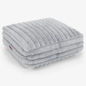 Large Floor Cushion - Ultra Plush Cord Duck Egg Blue