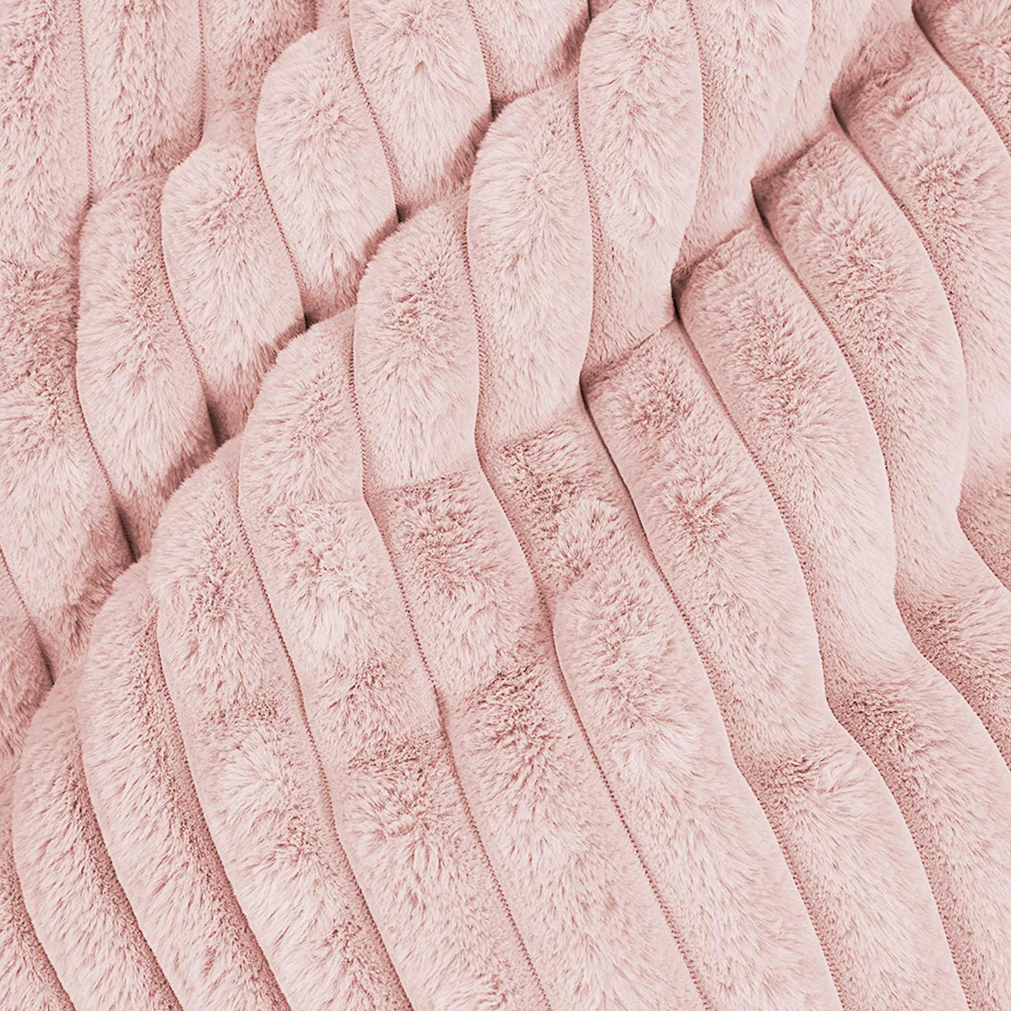 Large Floor Cushion - Ultra Plush Cord Dusty Pink