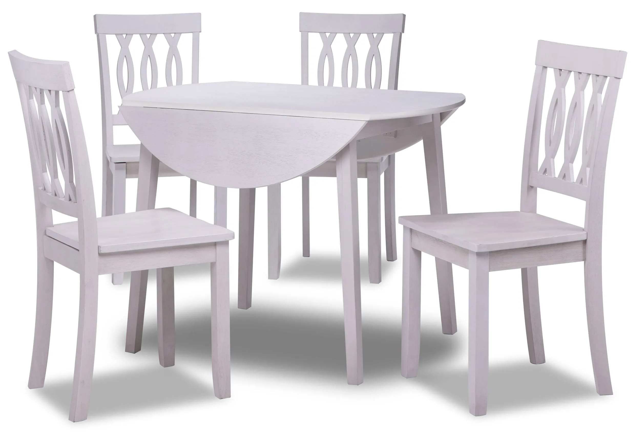 Lassen 5-Piece Dinette Set - Antique White