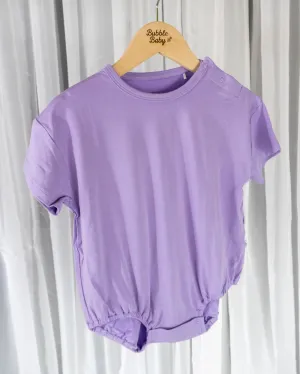 Lavender | Short Sleeve Bubble Romper