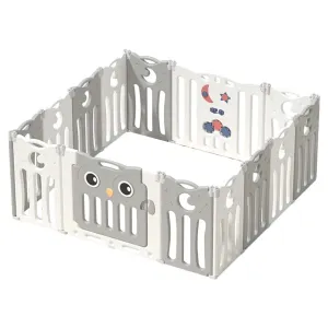 Little Angel Kids Playpen - 143 x 143 x 63cm (Grey)