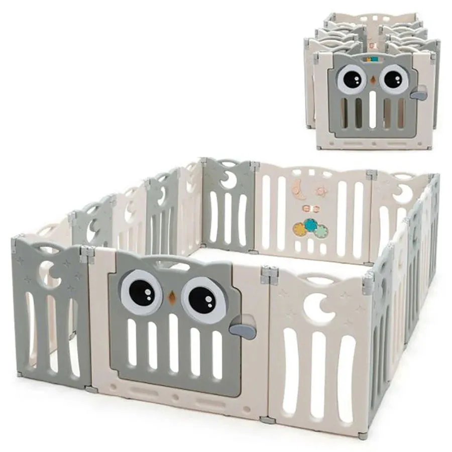 Little Angel Kids Playpen - 143 x 143 x 63cm (Grey)