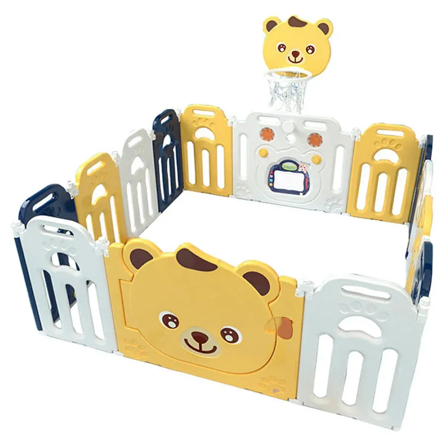 Little Angel Kids Playpen - 163 x 163 x 65cm (Yellow)