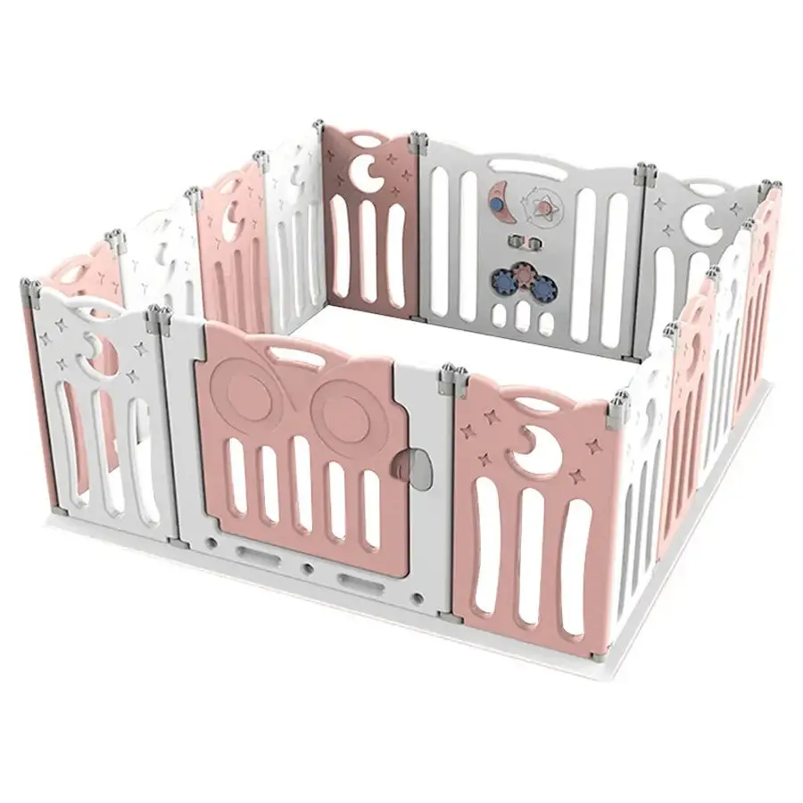 Little Angel Kids Playpen (Pink) - 179 x 179 x 63 cm