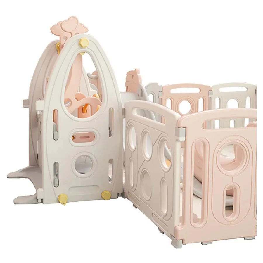 Little Angel Kids Playpen (Pink) - 180 x 200 x 60 cm