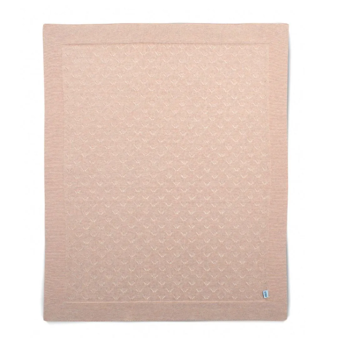 Mamas and Papas Pink Pointelle Blanket