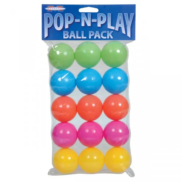 MARSHALL - Pop-N-Play Ball Pack Ferret Toy - 15 Balls