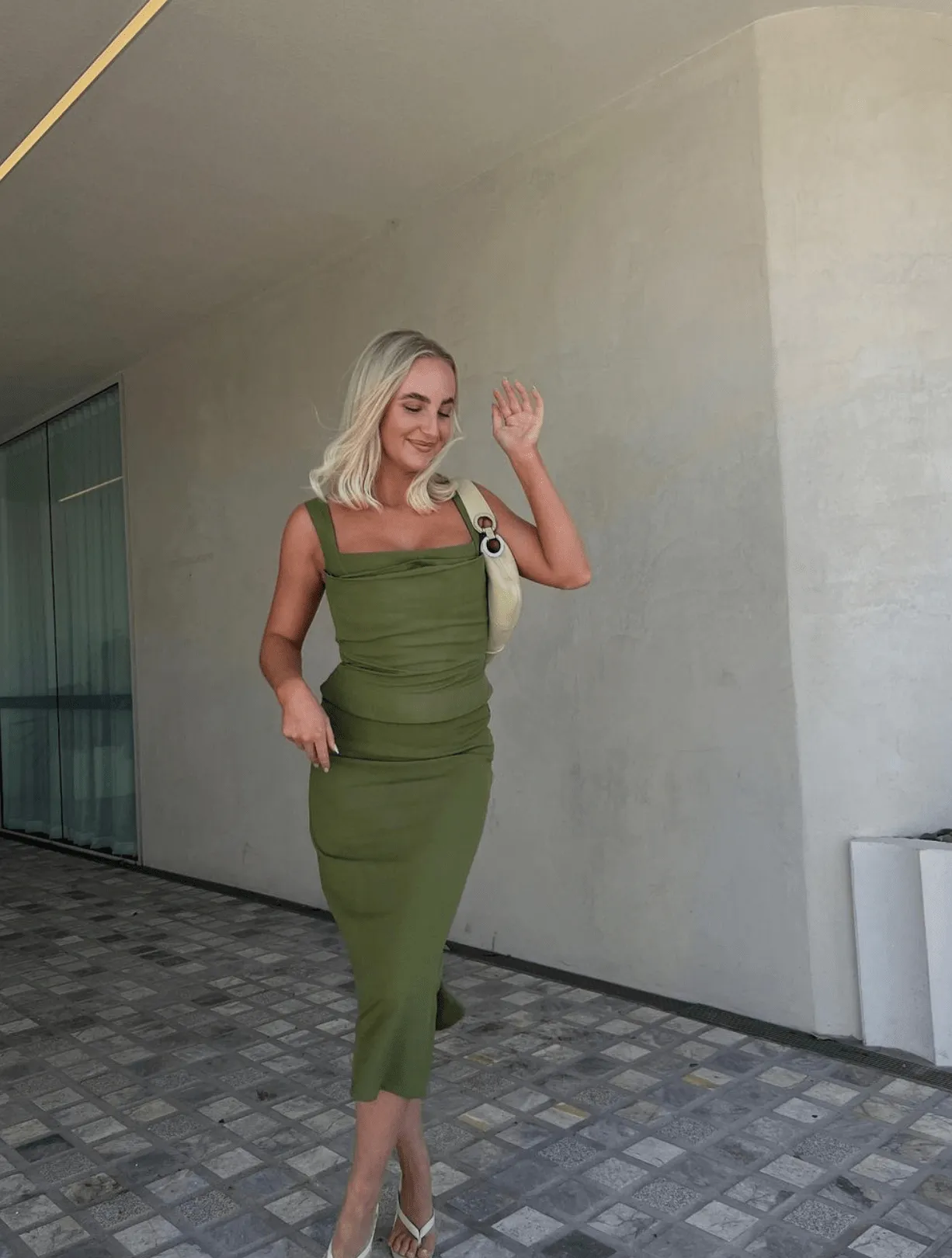 Miaou - Moni Midi Skirt in Olive
