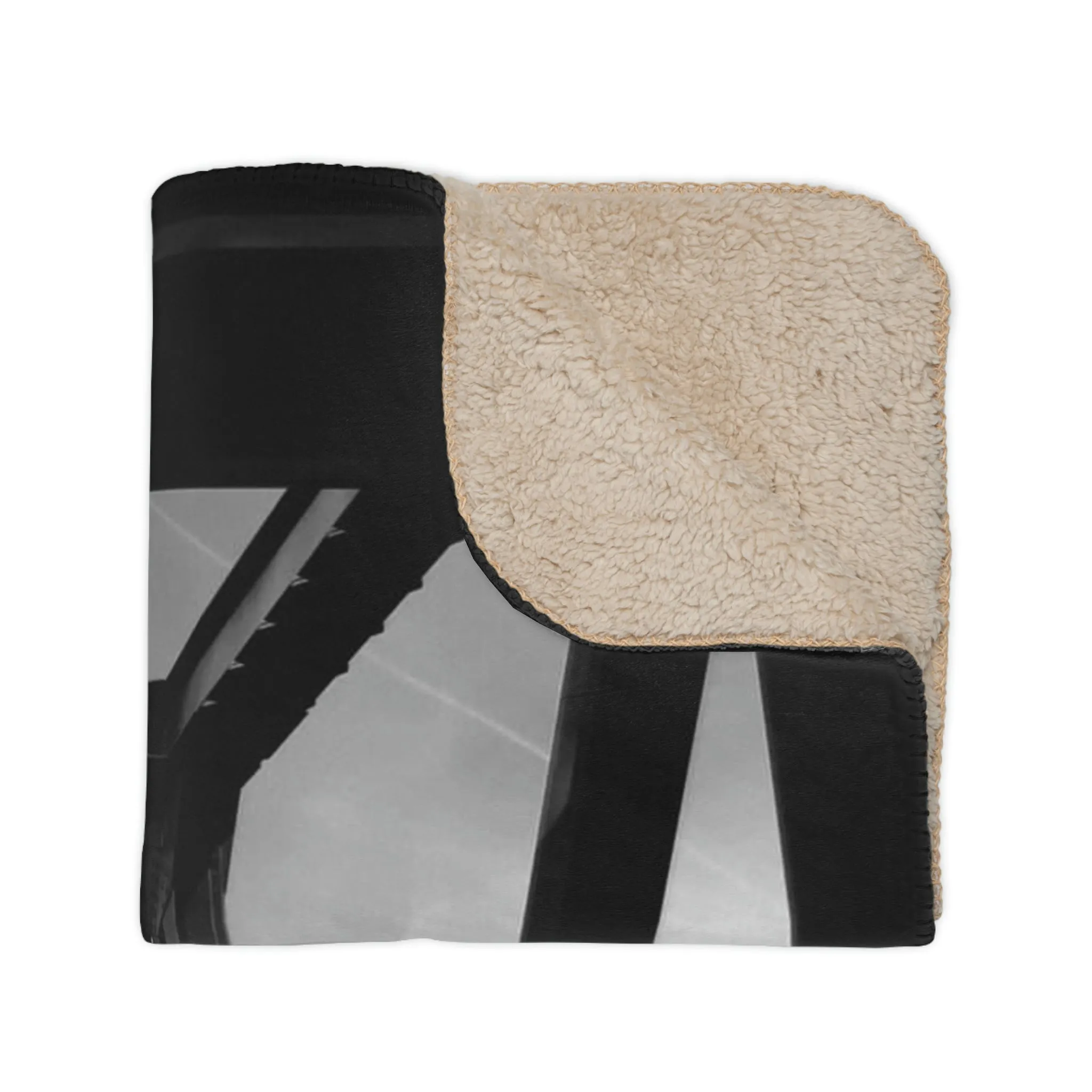 Old Bridge Tan Sherpa Blanket