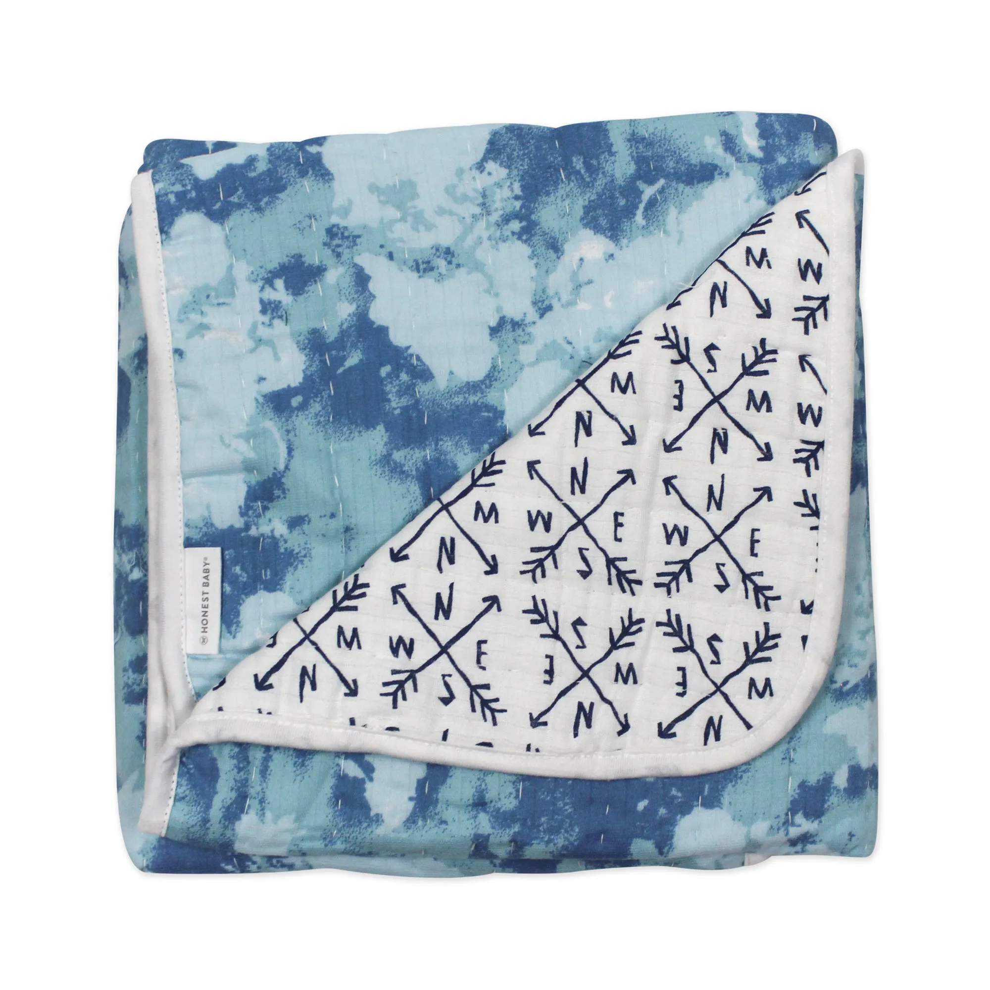Organic Cotton Hand-Quilted Blanket