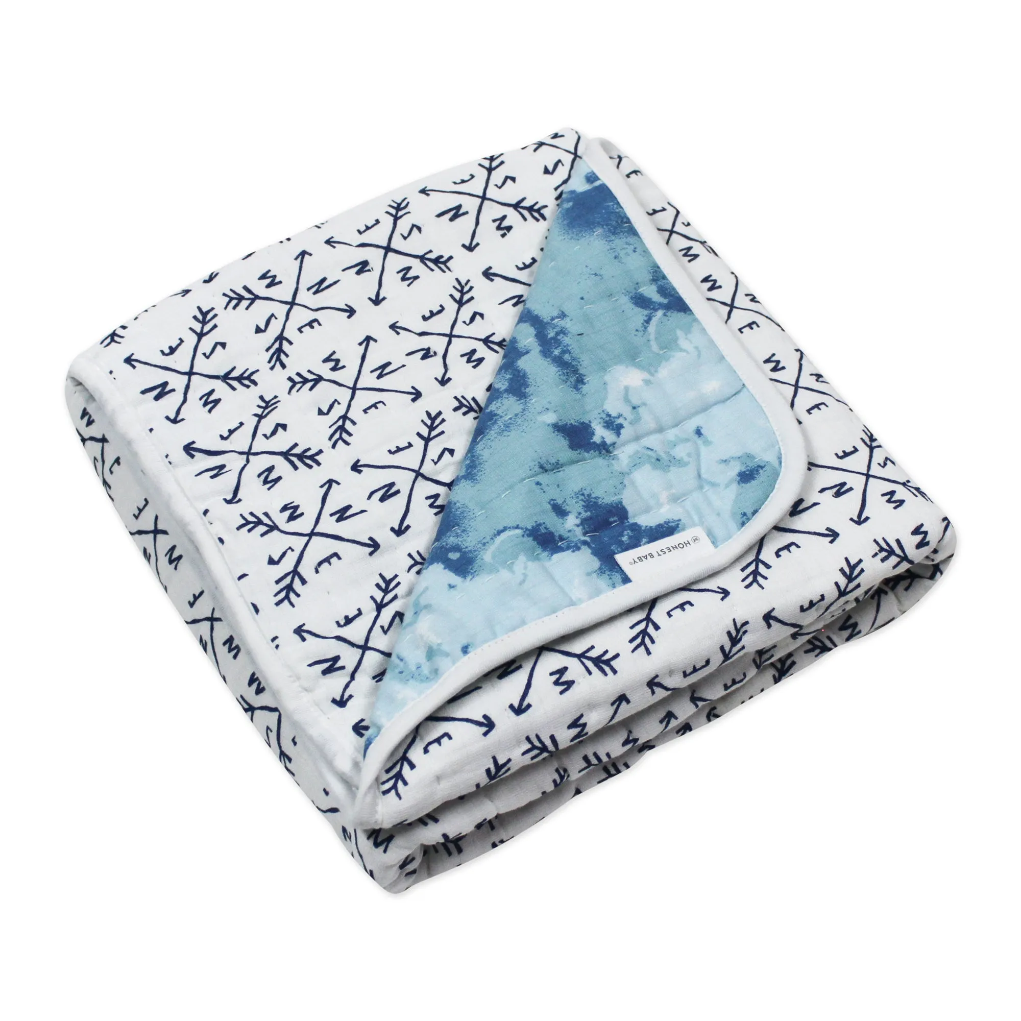 Organic Cotton Hand-Quilted Blanket