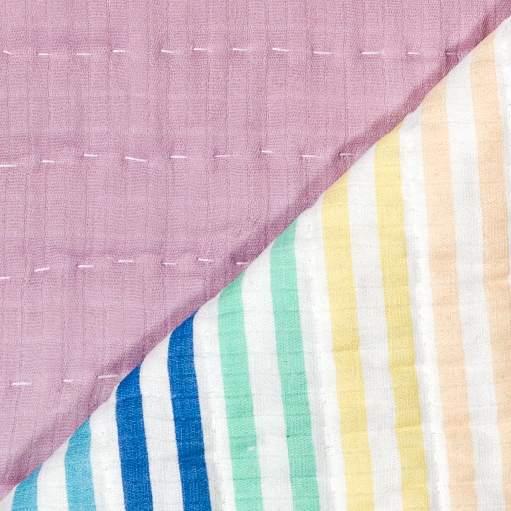 Organic Cotton Hand-Quilted Blanket