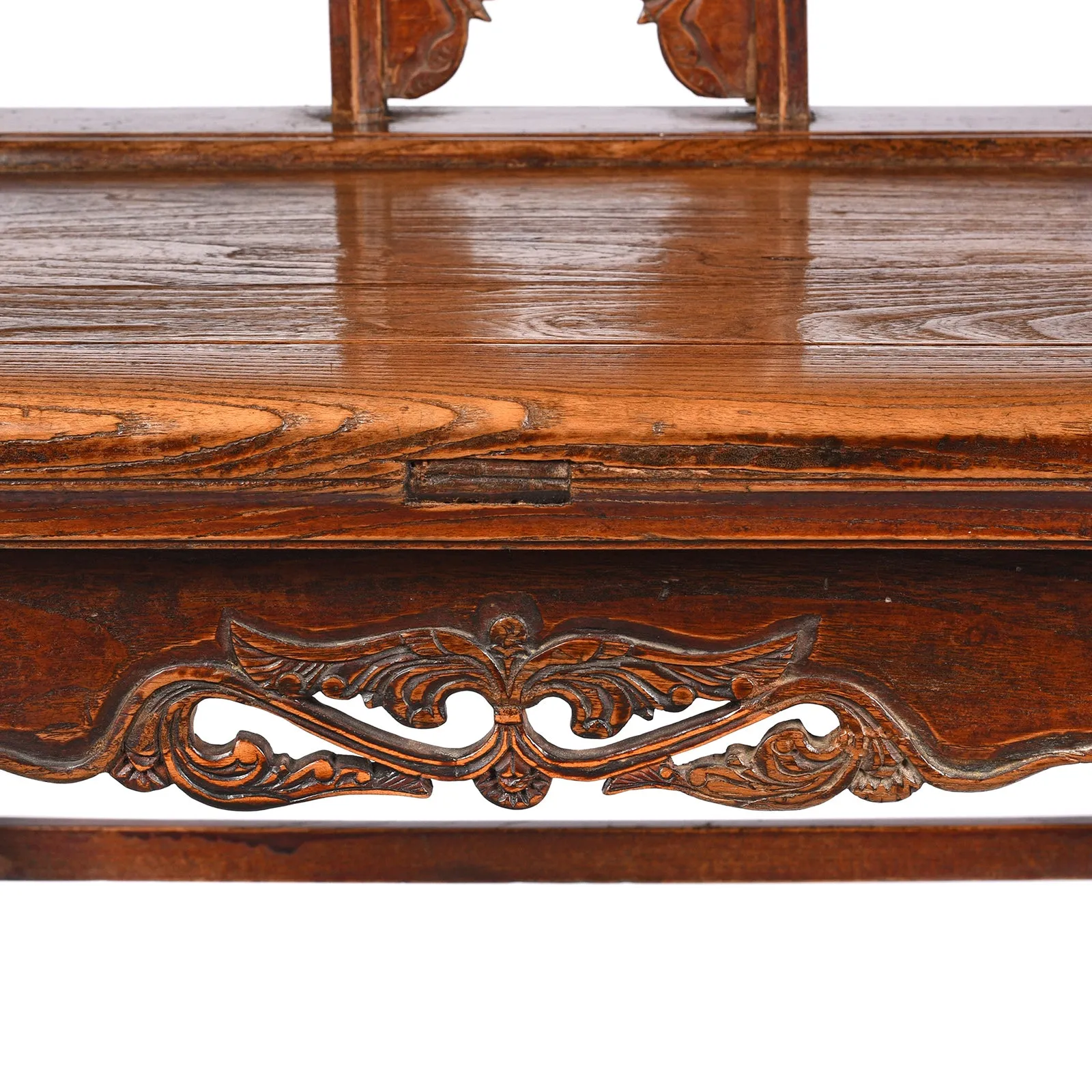 Pair of Carved Officials Hat Chairs From Shanxi - Late 19th Century