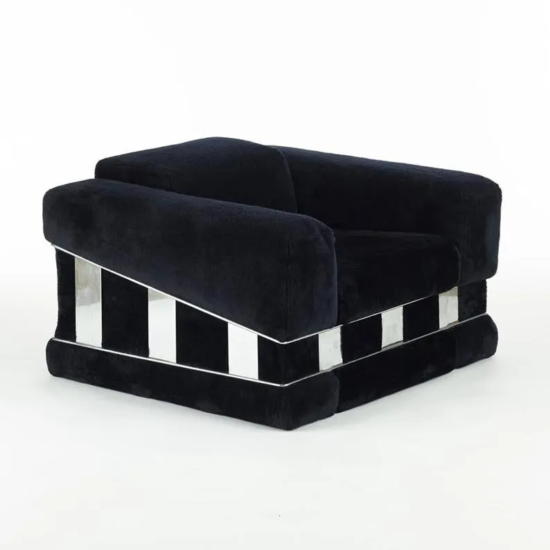 Pair of oversized Adrian Pearsall lounge chairs by Craft Associates