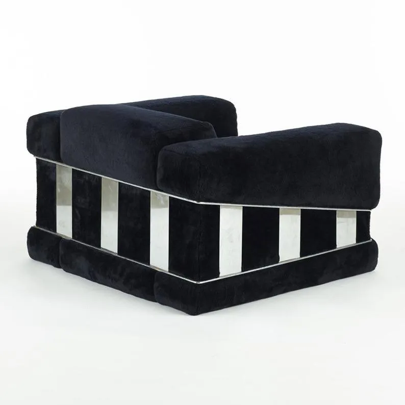 Pair of oversized Adrian Pearsall lounge chairs by Craft Associates