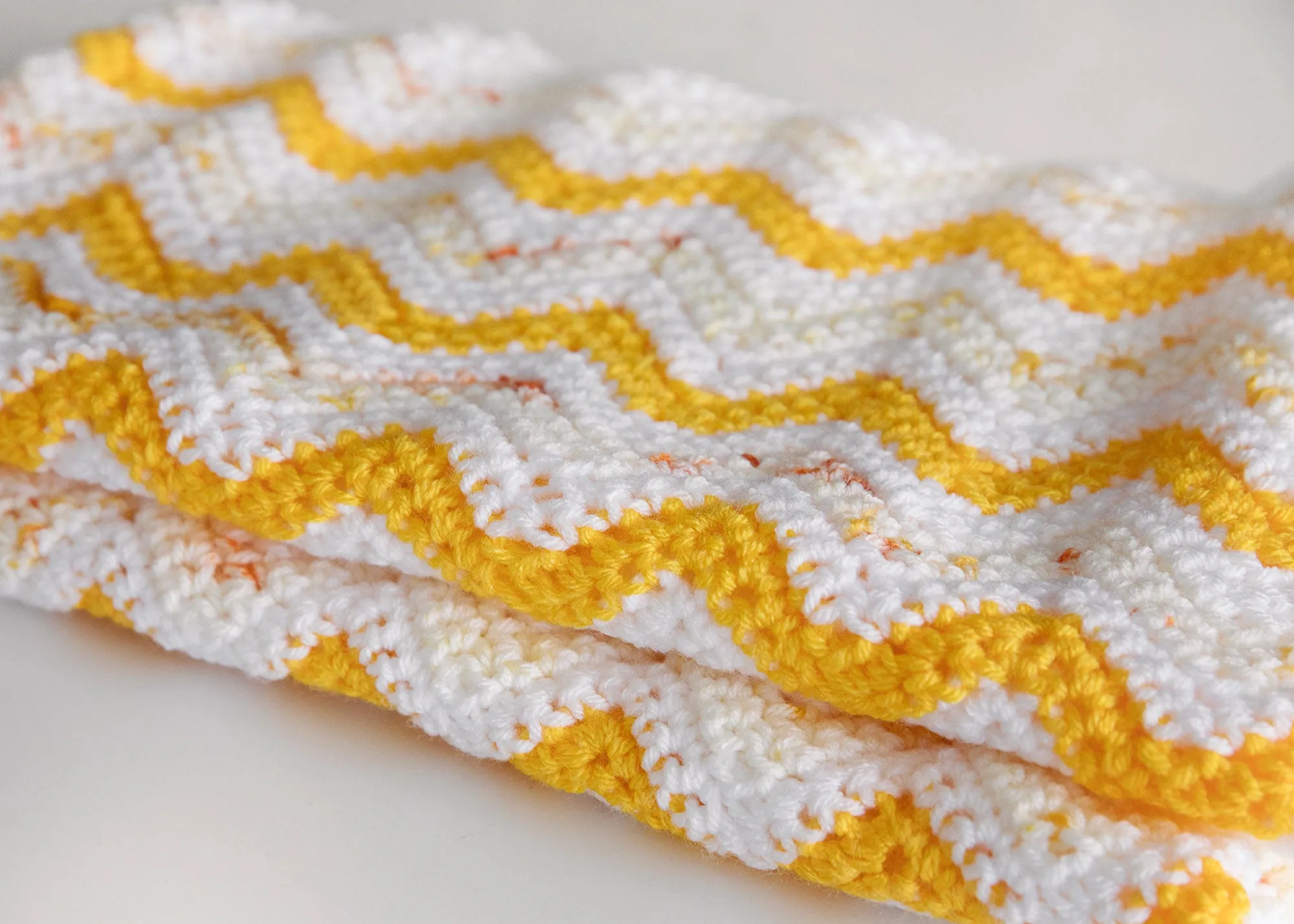 Peaches and Cream Baby Blanket