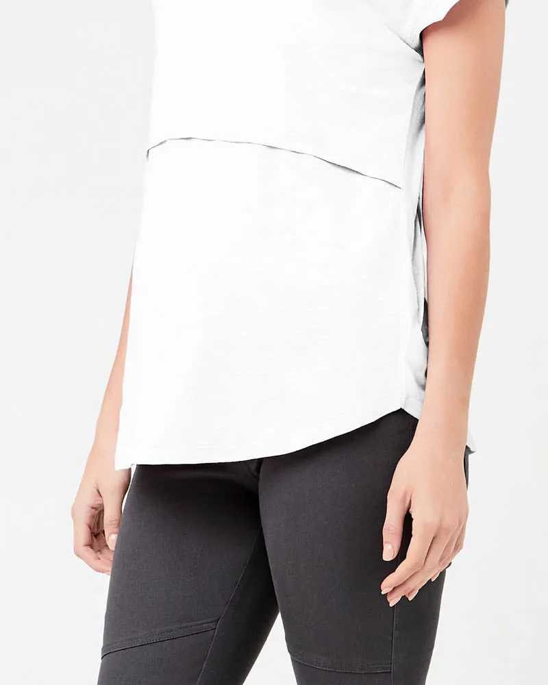 'Richie' Nursing Tee - White