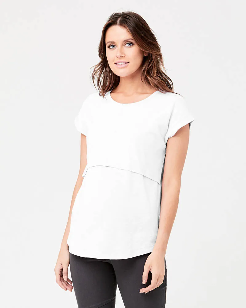 'Richie' Nursing Tee - White