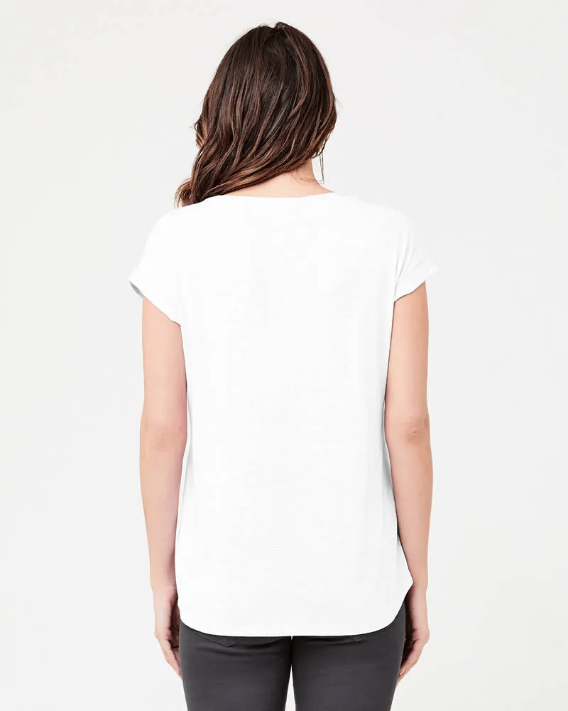 'Richie' Nursing Tee - White