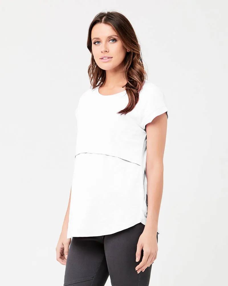 'Richie' Nursing Tee - White