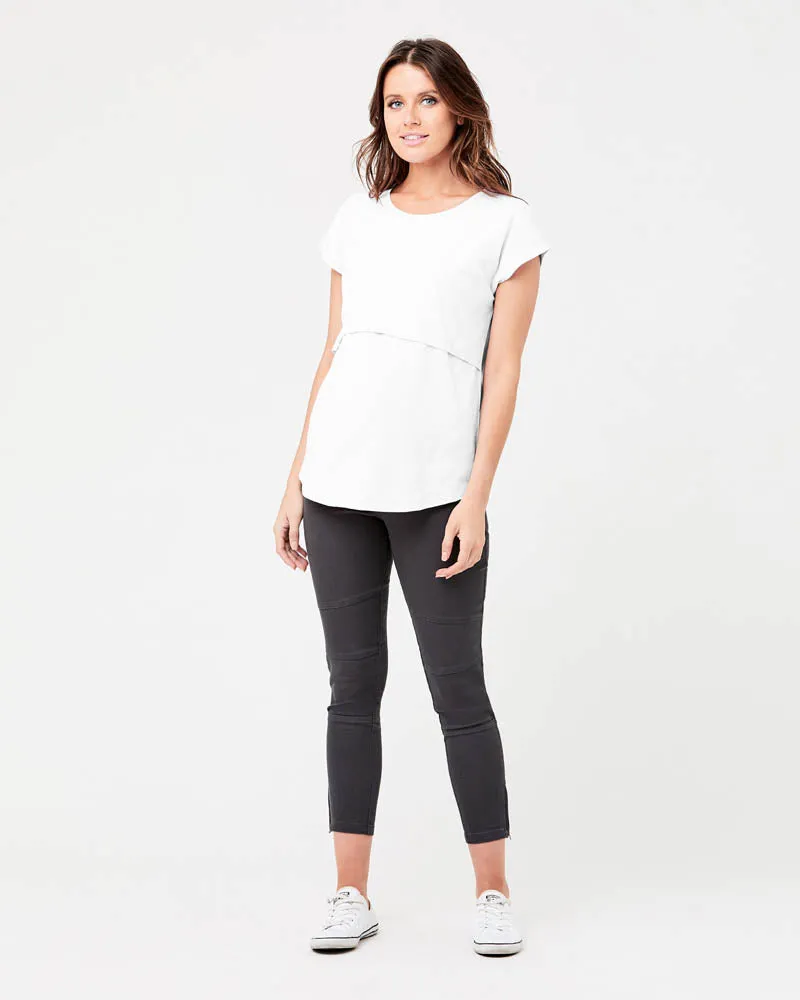 'Richie' Nursing Tee - White