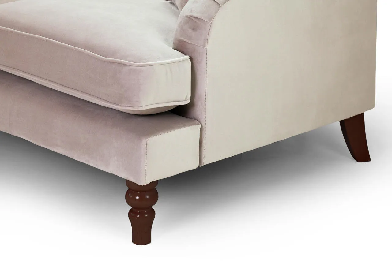 Rupert Sofa - Plush Beige Right Hand Facing Corner - 215 x 160 CM