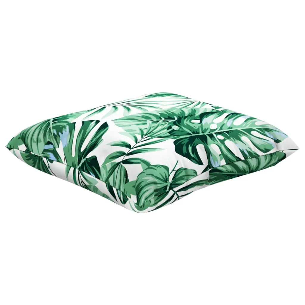 Sofa Cushions 4 pcs Leaf Pattern 40x40 cm Fabric