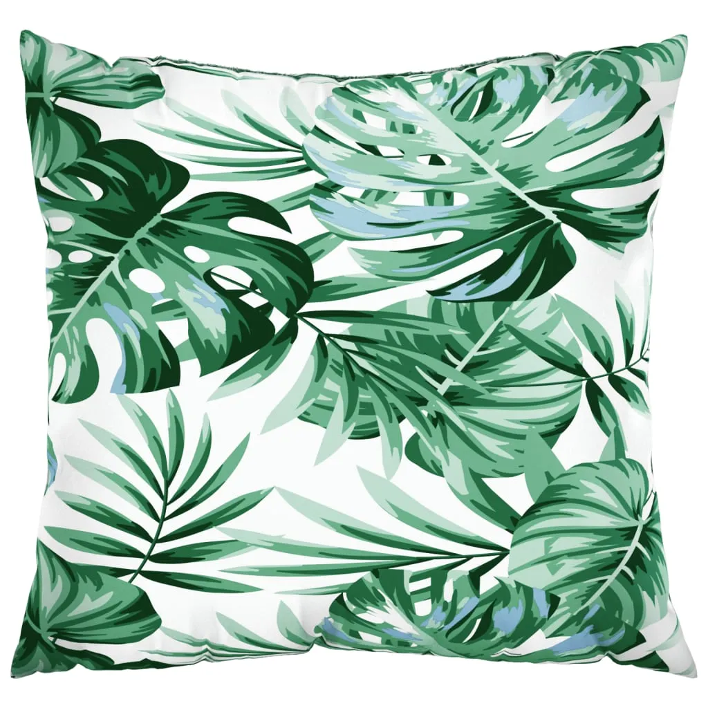 Sofa Cushions 4 pcs Leaf Pattern 40x40 cm Fabric