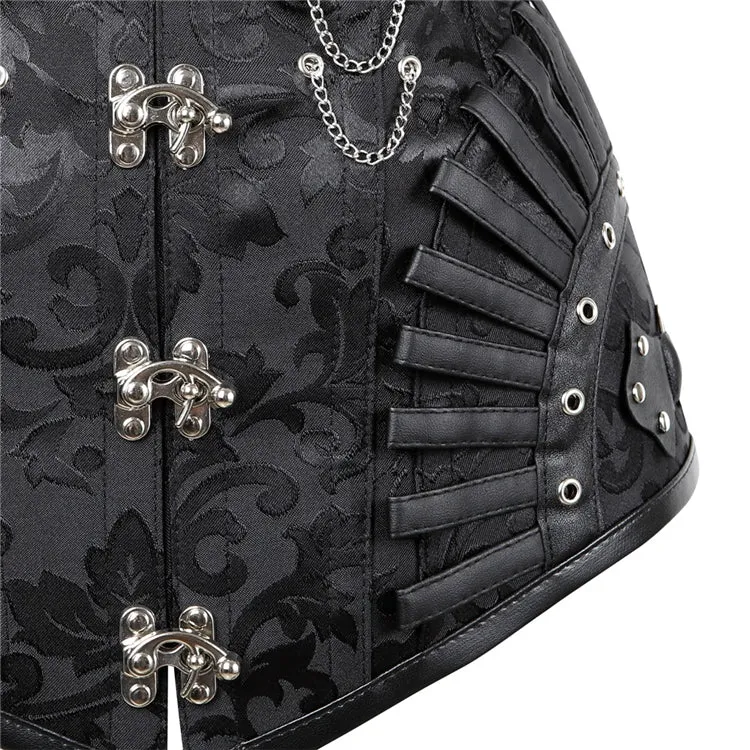Steampunk Steel Boned Gothic Overbust  Corsets