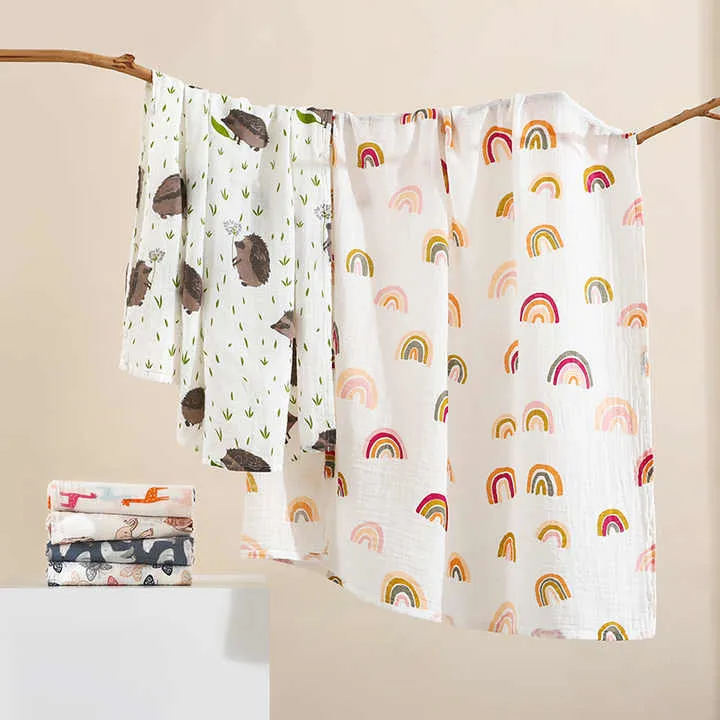 Super Soft Infant Baby Cotton Material-بطانية قماط موسلين