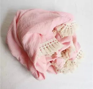 Tassel Swaddle - Pink