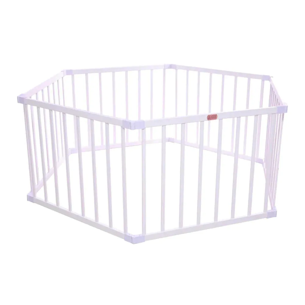 Tikk Tokk Little Boss Playpen Hexagon WHITE