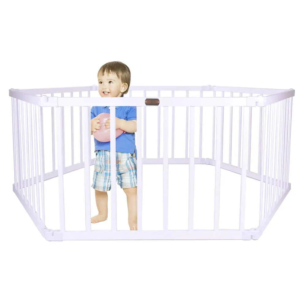 Tikk Tokk Little Boss Playpen Hexagon WHITE
