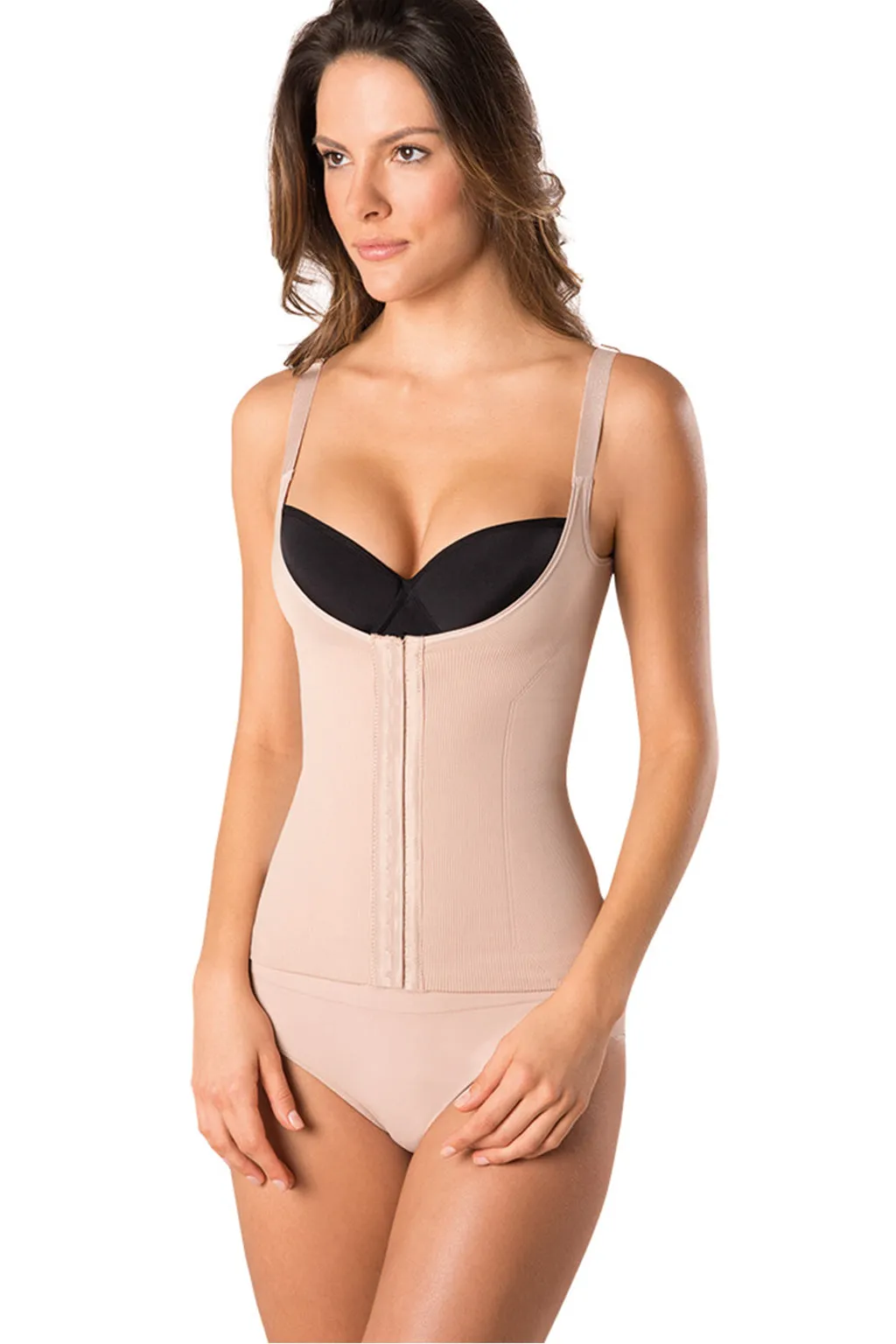 Waist corset, Brazilian corset with shoulder straps for waist sculpting and back support