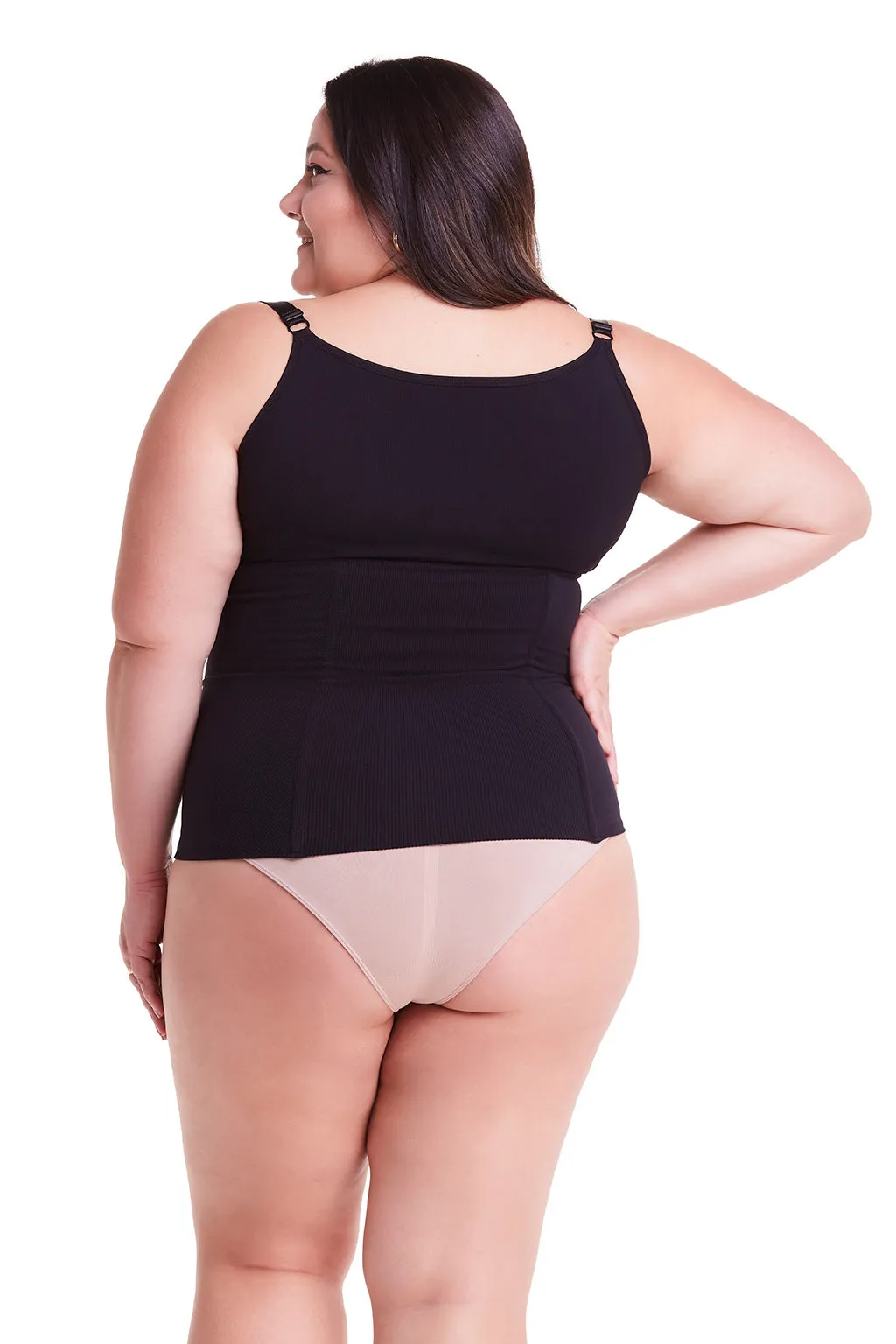 Waist corset, Brazilian corset with shoulder straps for waist sculpting and back support