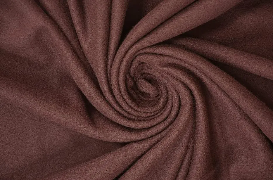 Wavva® Plain and Printed Fleece 2 Single Bed Blankets-Orange,Brown (Set of 2)