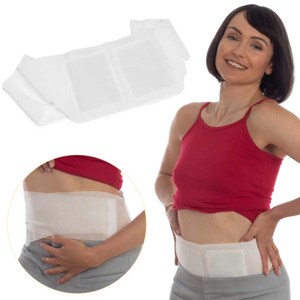 Wearable Belt with Two Pockets To Hold Heat Patches - 8 count