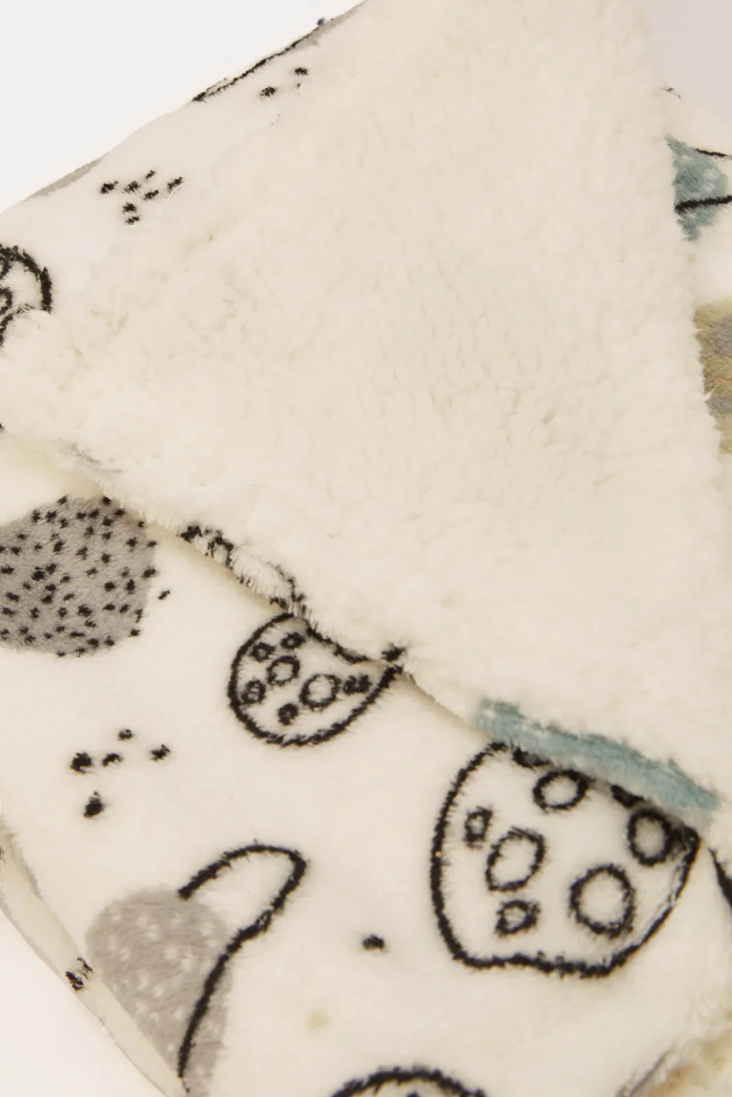 White Space Galaxy Allover Print Blanket With Pillow (2 Piece)